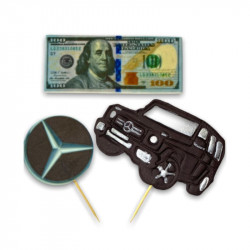 Cukrová figurka Mercedes set