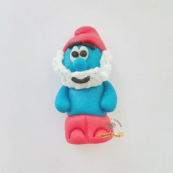 Figurka na dort Taťka Šmoula 30g z kokosové hmoty