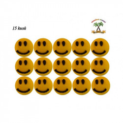 Cukrová dekorace smajlíci 15ks