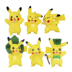 Figurky na dort pokémon 6ks Pikachu 4cm