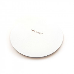 Pevná dřevovláknitá bílá podložka 20cm 1ks