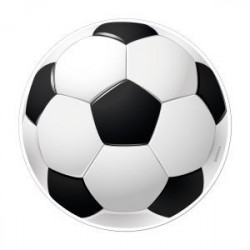 Jedlý papír fotbalový míč 15,5 cm