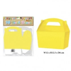 Krabička na cukroví - žlutá 12 x 12,5 x 6 cm
