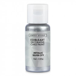 Metalická barva tekutá 15ml Silver City