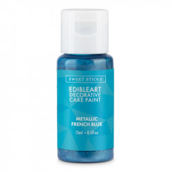 Metalická barva tekutá 15ml Frech blue