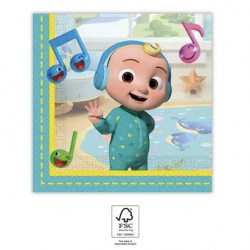 Papírové ubrousky cocomelon 33x33cm, 20ks