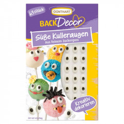 Cukrové dekorace oči, 63ks
