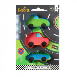 Plastový vykrajovátko auta, set 3ks