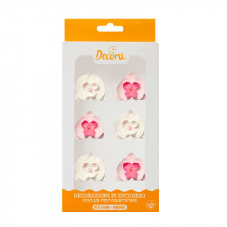 Cukrová dekorace orchideje, 6ks