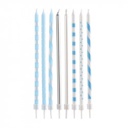 Svíčky dlouhé modré