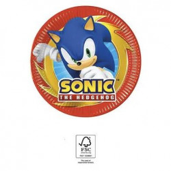 Papírové talířky sonic 19,5cm, 8ks