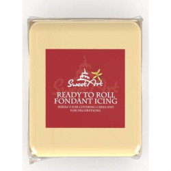 SweetArt potahovací a modelovací hmota vanilková Ivory (250 g)