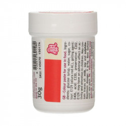 Gelová barva červená 30g