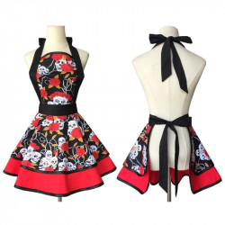 Kuchyňská zástěra s květy