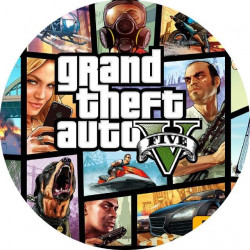 Jedlý papír GTA five 19,5cm