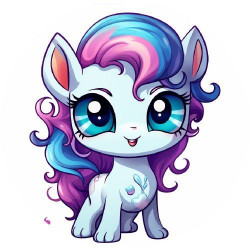 Jedlý papír malý poník 19,5cm