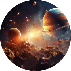 Jedlý papír vesmír 19,5cm