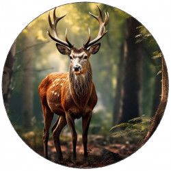 Jedlý papír jelen v lese 19,5 cm