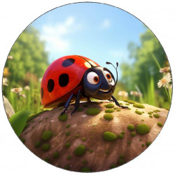 Jedlý papír beruška 19,5cm