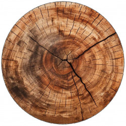 Jedlý papír letokruhy na pařezu 19,5cm