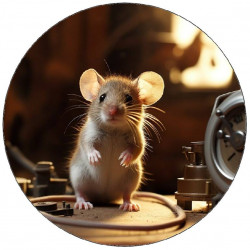 Jedlý papír zvědavá myš 19,5cm