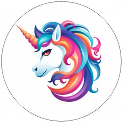 Jedlá papír Jednorožec 19,5cm