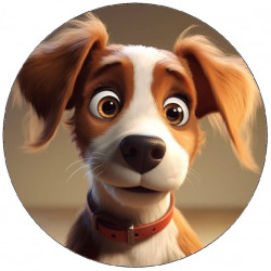 Jedlý papír štěňátko 19,5cm