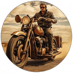 Jedlý papír starý motorkář 19,5cm