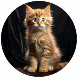 Jedlý papír kotě s modrýma očima 19,5cm