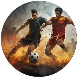 Jedlý papír fotbalisti vedle sebe 19,5cm