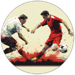 Jedlý papír 2 fotbalisti 3 19,5cm