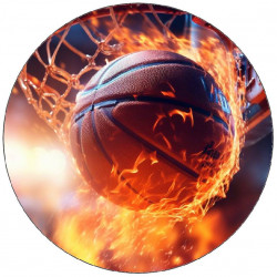 Jedlý papír basketbalový míč v koši 19,5cm