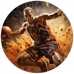 Jedlý papír basketbalista 19,5cm