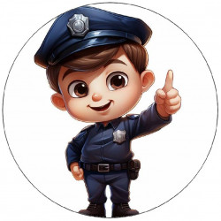 Jedlý papír policista 19,5cm