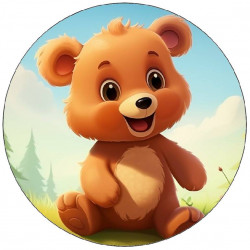 Jedlý papír roztomilý medvídek 19,5cm