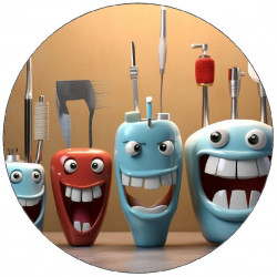 Jedlý papír veselé zoubky 19,5cm