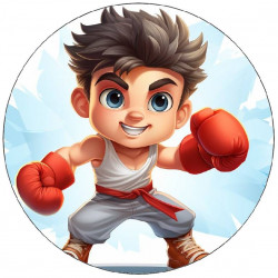 Jedlý papír malý boxer 19,5cm