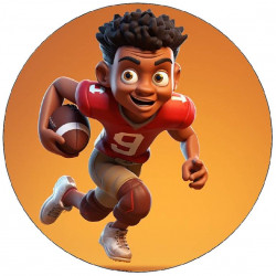 Jedlý papír hráč amerického fotbalu 19,5 cm