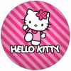 Jedlý papír Hello Kitty v růžovém oblečku 19,5 cm