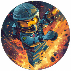 Jedlý papír Ninjago ve vesmíru 19,5 cm