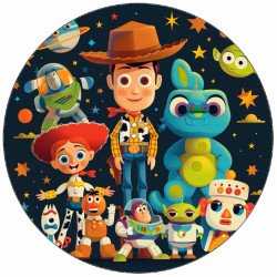 Jedlý papír Toy story Woody ve vesmíru 19,5 cm