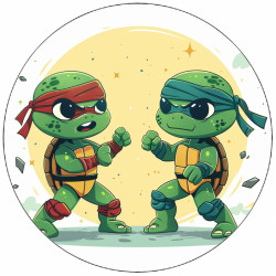 Jedlý papír želvy Ninja boj 19,5 cm