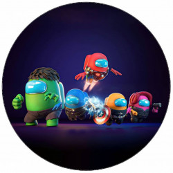 Jedlý papír Among us v boji 19,5 cm