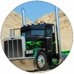 Jedlý papír čený kamion 19,5 cm