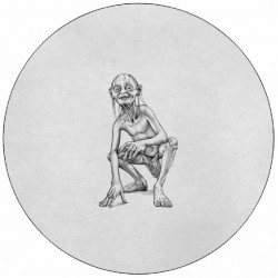 Jedlý papír Pán prstenů Glum tužkou 19,5 cm