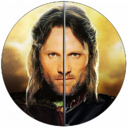 Jedlý papír Pán prstenů Aragorn a meč 19,5 cm
