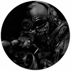 Jedlý papír Call of duty muž se zbraní 19,5 cm