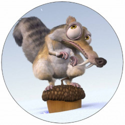 Jedlý papír Doba ledová veverka 19,5 cm