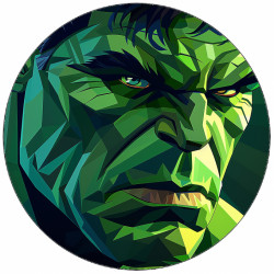 Jedlý papír Hulk zblízka 19,5 cm