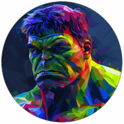 Jedlý papír Hulk barevná animace 19,5 cm